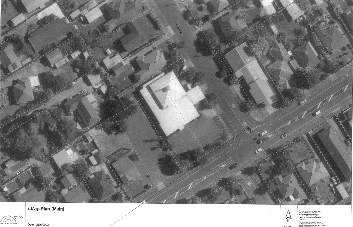 Aerial view of the Upper Hutt Baptist Church site