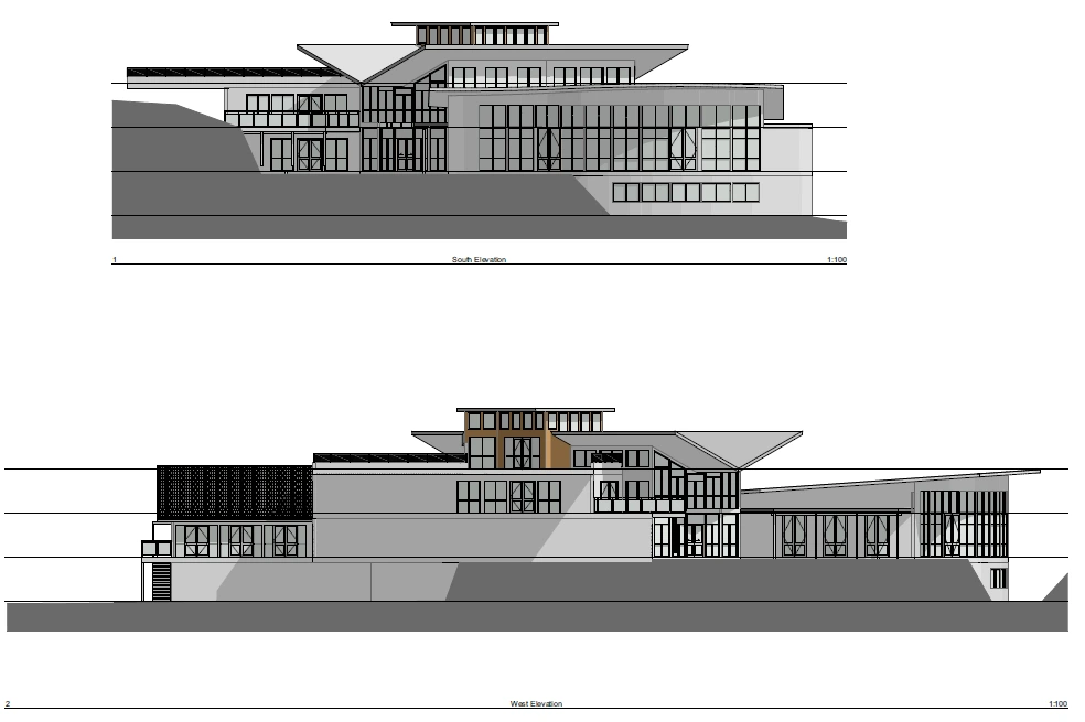 Preliminary elevations of the Community Connection Point