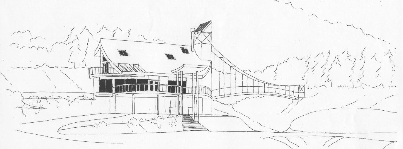 Perspective sketch of Nicholls House by Stephen Pattinson
