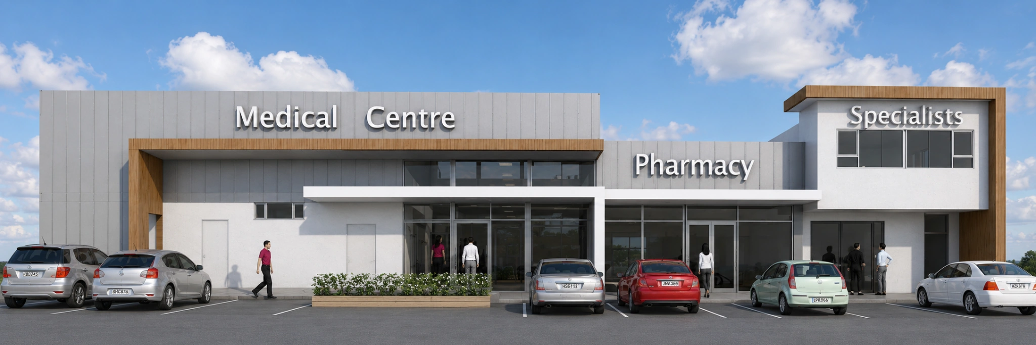 Queen Street Health Centre after, Upper Hutt — full building