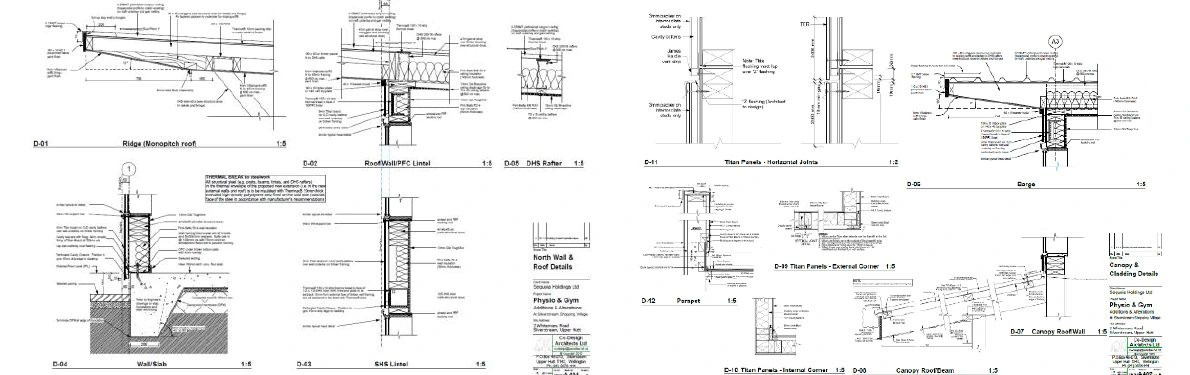 Construction details for the Silverstream Health Centre Physiotherapy and Gym project