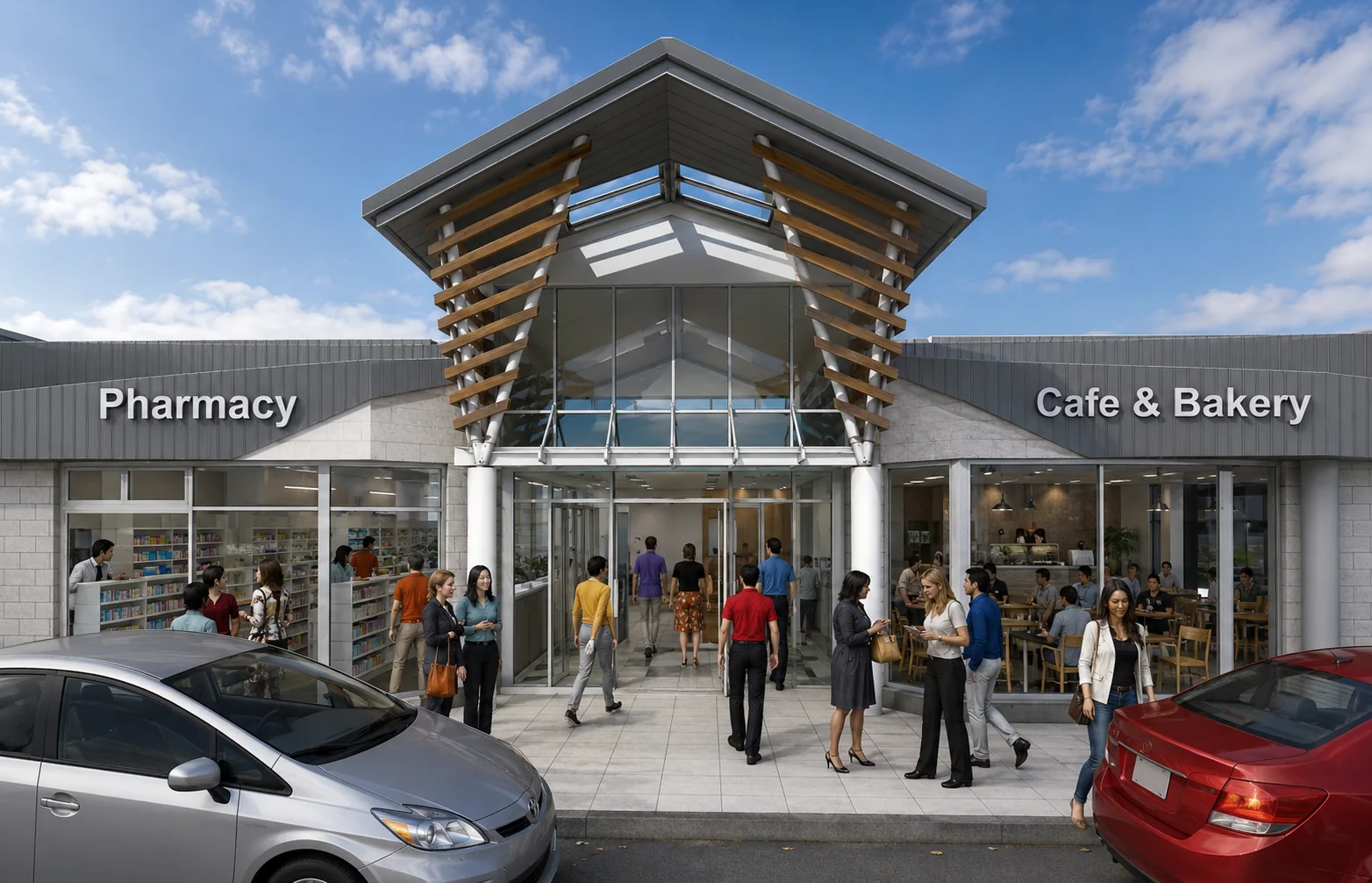 Silverstream Pharmacy and Bakery after, Upper Hutt