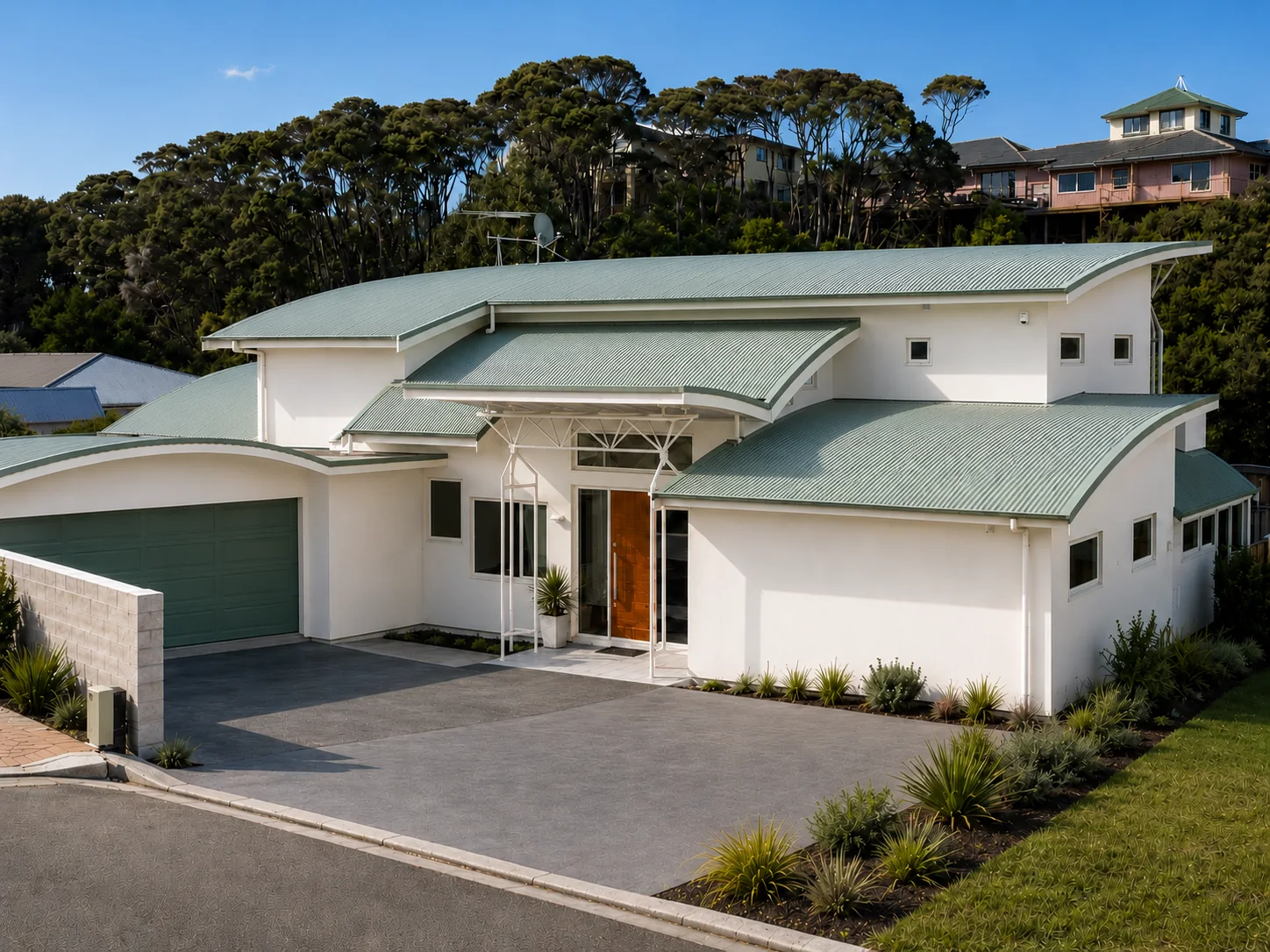 Taylor House street elevation, Whitby, Porirua