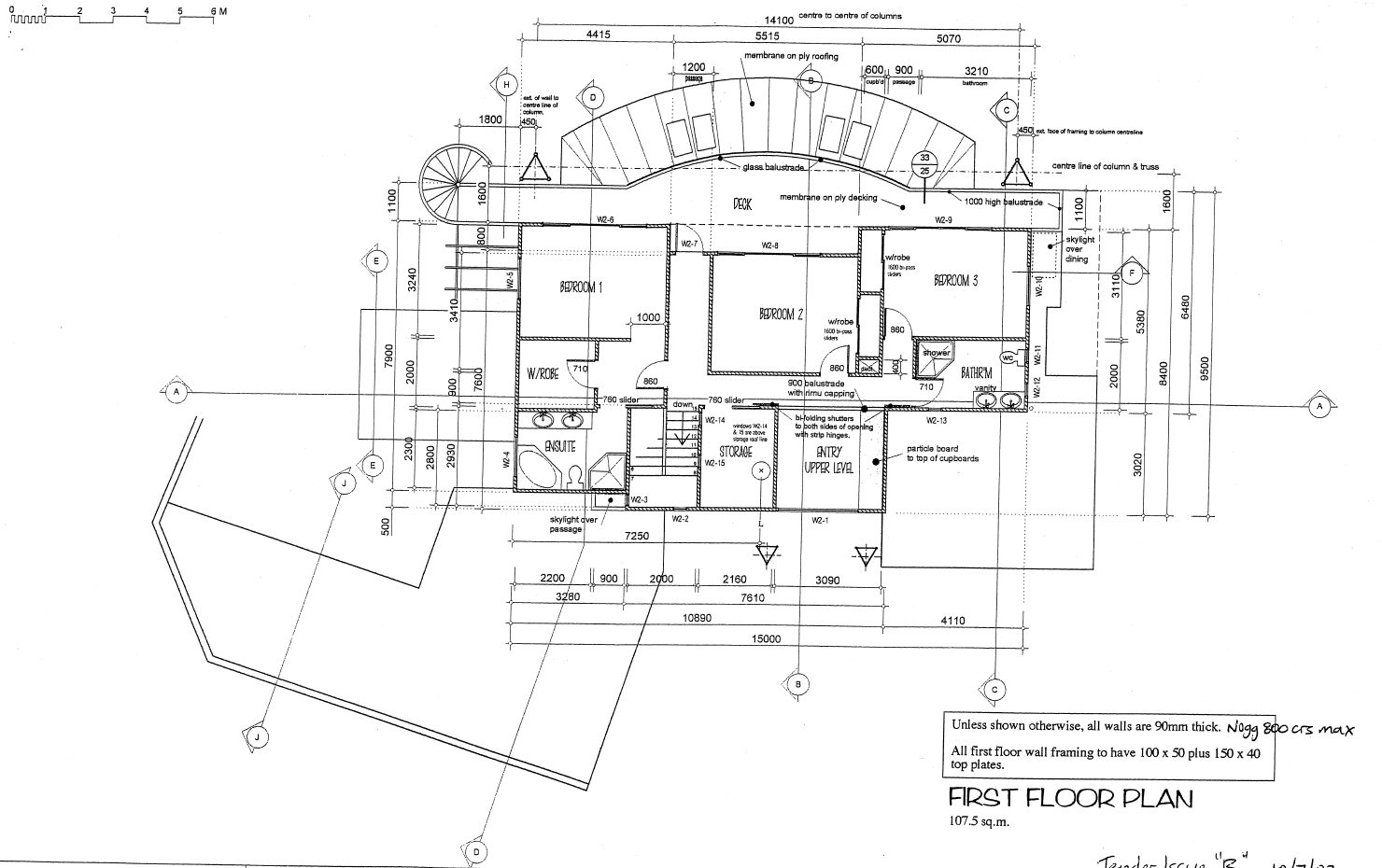 First floor level plan for Taylor House, Whitby